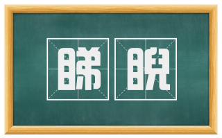 睇睨