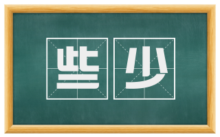 些少